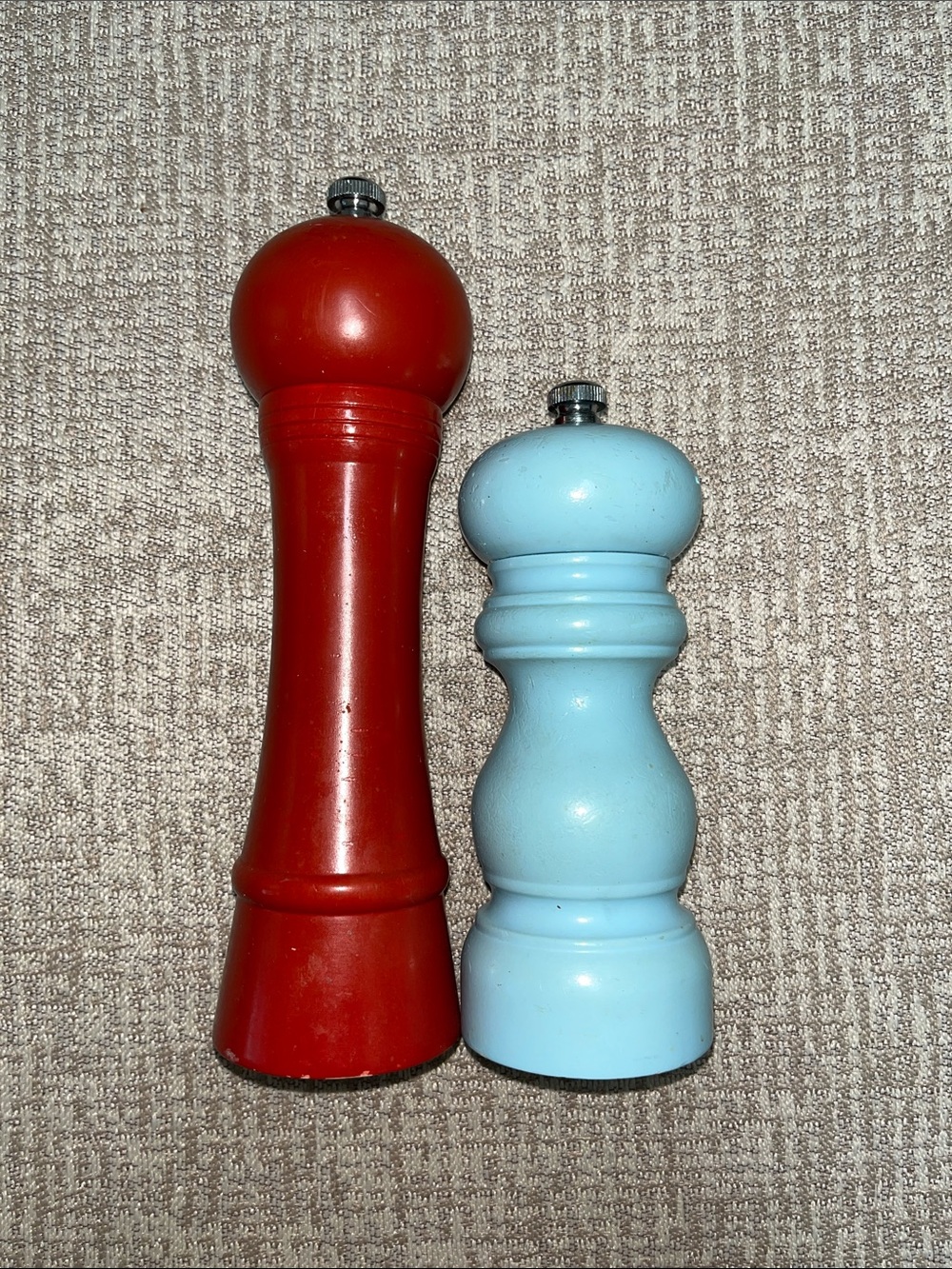 Anthropologie wooden salt and pepper grinders